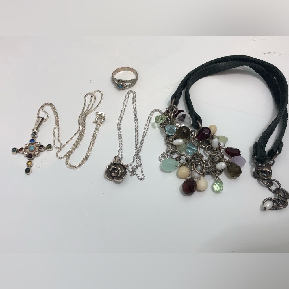 Sterling silver Lot Of Jewelry Ring Sz 5